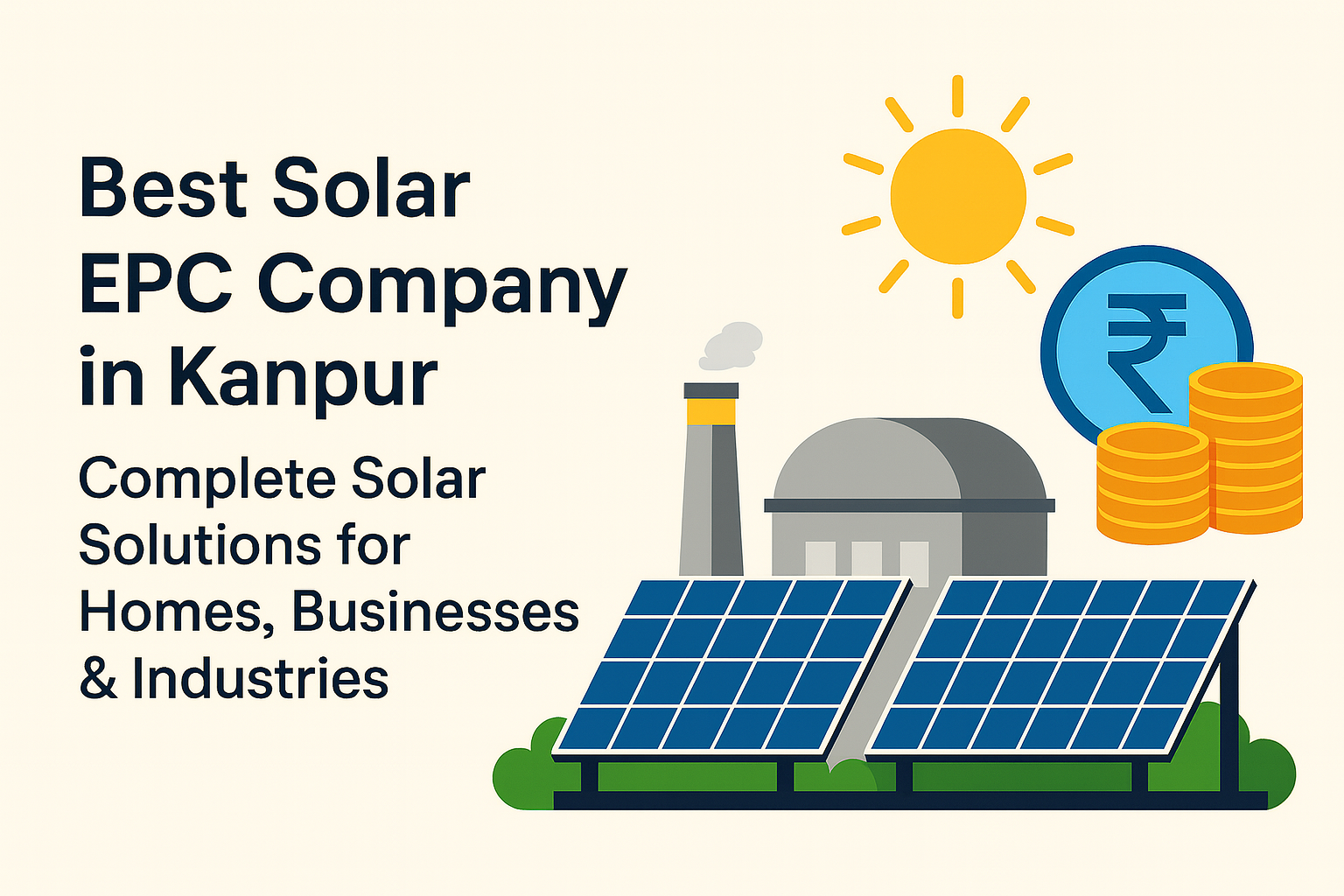 Best Solar EPC Company in Kanpur – Complete Solar Solutions for Homes, Businesses & Industries