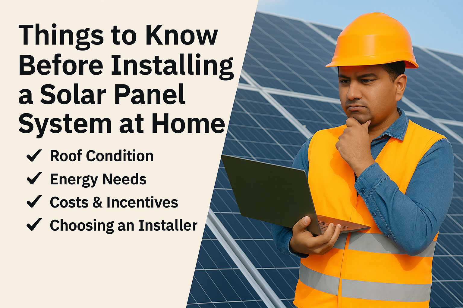 Things to Know Before Installing a Solar Panel System at Home